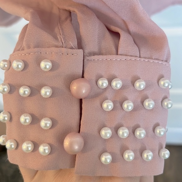 Pink and Pearls Long Sleeve Shirt - Picture 3 of 4